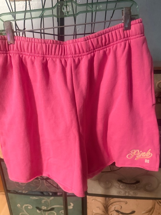 PINK Victoria's Secret Pants - PINK Victoria's Secret Hot Pink Athletic Lounge Shorts Large-NWT